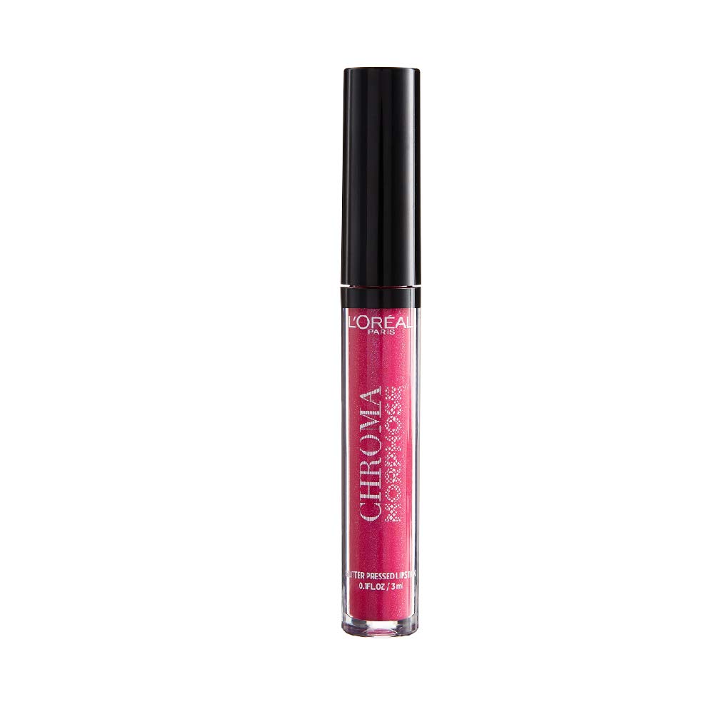 Губна помада L'Oréal Paris Chroma Morphose Lipstick Glitter Pressed Pink Chameleon Pink, фото №1