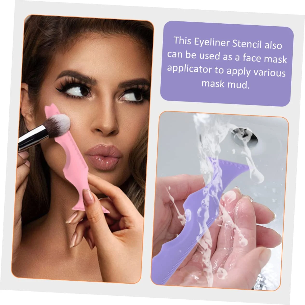 Трафарет для подводки Angoily Силиконовый многофункциональный, фото №7 Трафарет для подводки Angoily Силиконовый многофункциональный, фото №7