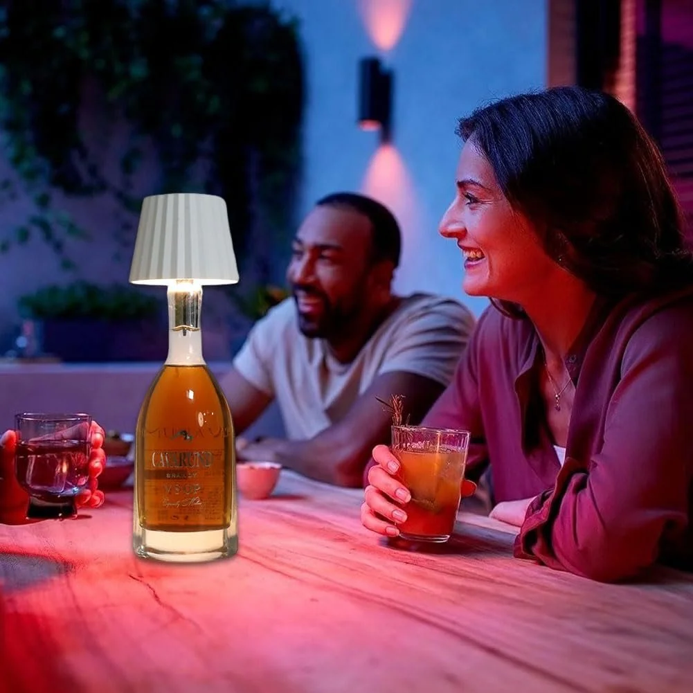 Лампа для пляшок LED 2 шт акумуляторна сенсорна димерована, фото №4