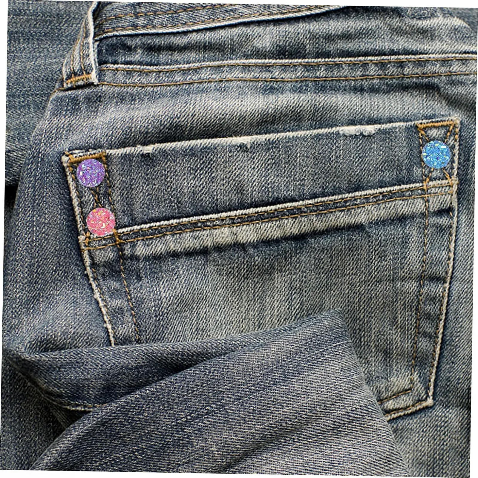 Стрази PLAFOPE 100 шт. Плоска задня частина для одягу Декоративні для аксесуарів одягу Блискуче каміння для творчих проєктів, фото №3