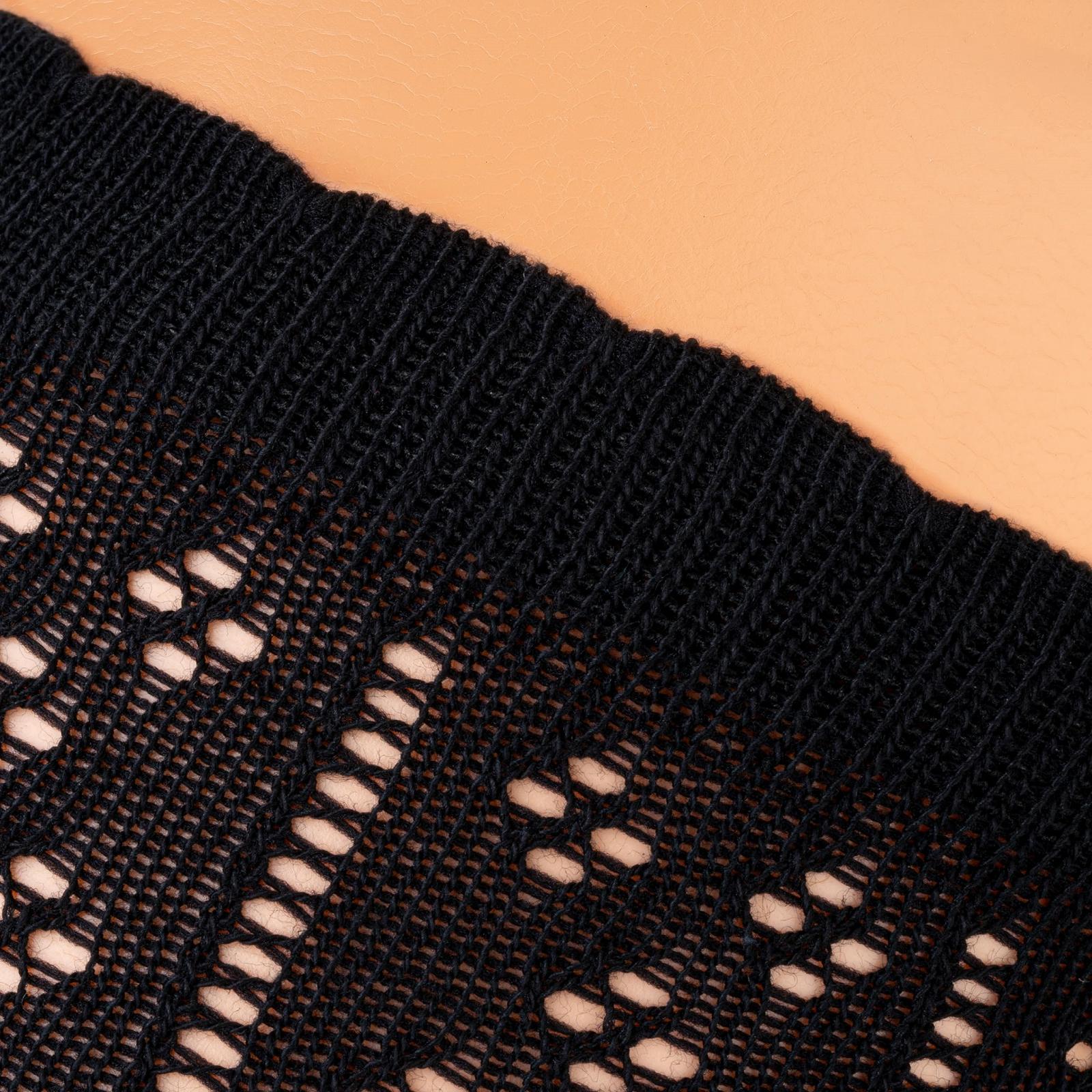 Длинные женские чулки для дирндля, длинные костюмные носки до колена с вязаным крючком хлопком, бело-черные, 1 пара размера 35-38, 39-42, фото №4