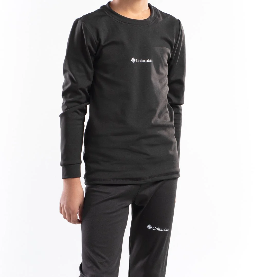 Термобілизна дитяча на хлопчика зимова на флісі Columbia чорний комплект кофта і штани, фото №8 Термобілизна дитяча на хлопчика зимова на флісі Columbia чорний комплект кофта і штани, фото №8