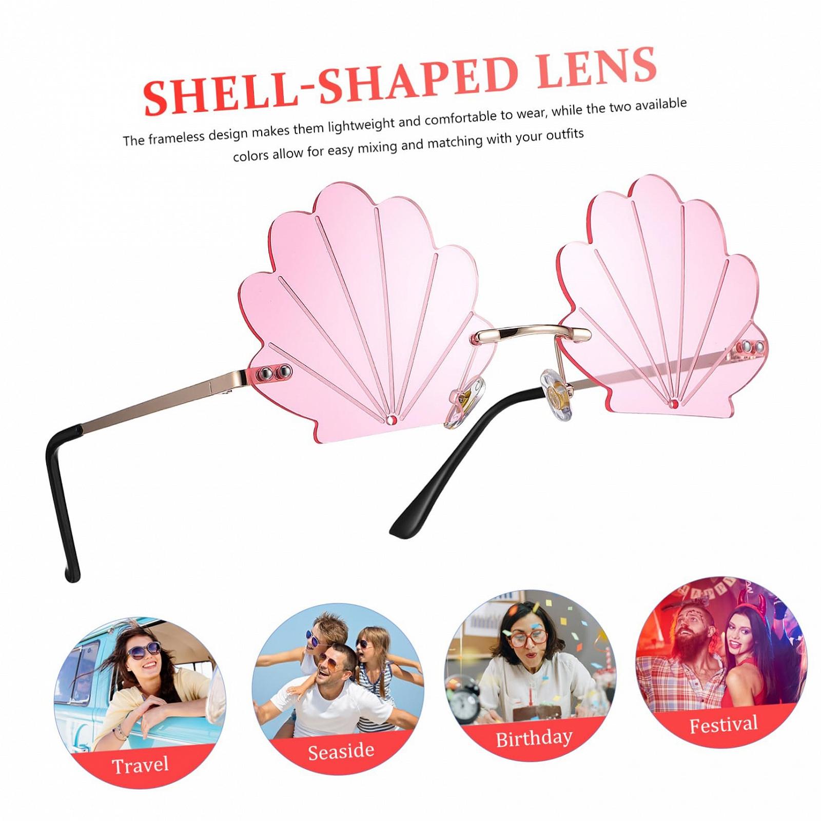 Безкаркасні металеві окуляри COLLBATH для вечірок, круглі без оправи, фото №9