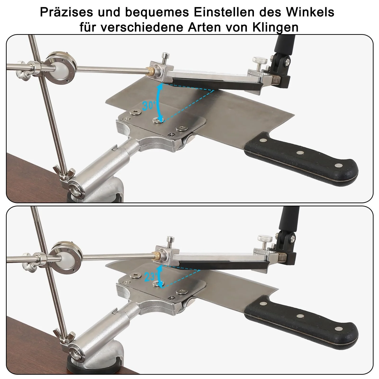 Професійна система заточування ножів IMAGE Professional 360° Flip Rotation 240/400/600/1000 грит нержавіюча сталь, фото №5