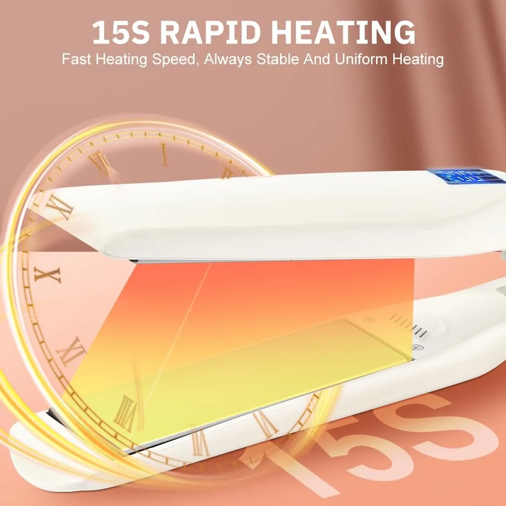 Випрямляч для волосся 2 в 1 110-230°C LED-дисплей Intelligent Professional Білий, фото №3 Випрямляч для волосся 2 в 1 110-230°C LED-дисплей Intelligent Professional Білий, фото №3