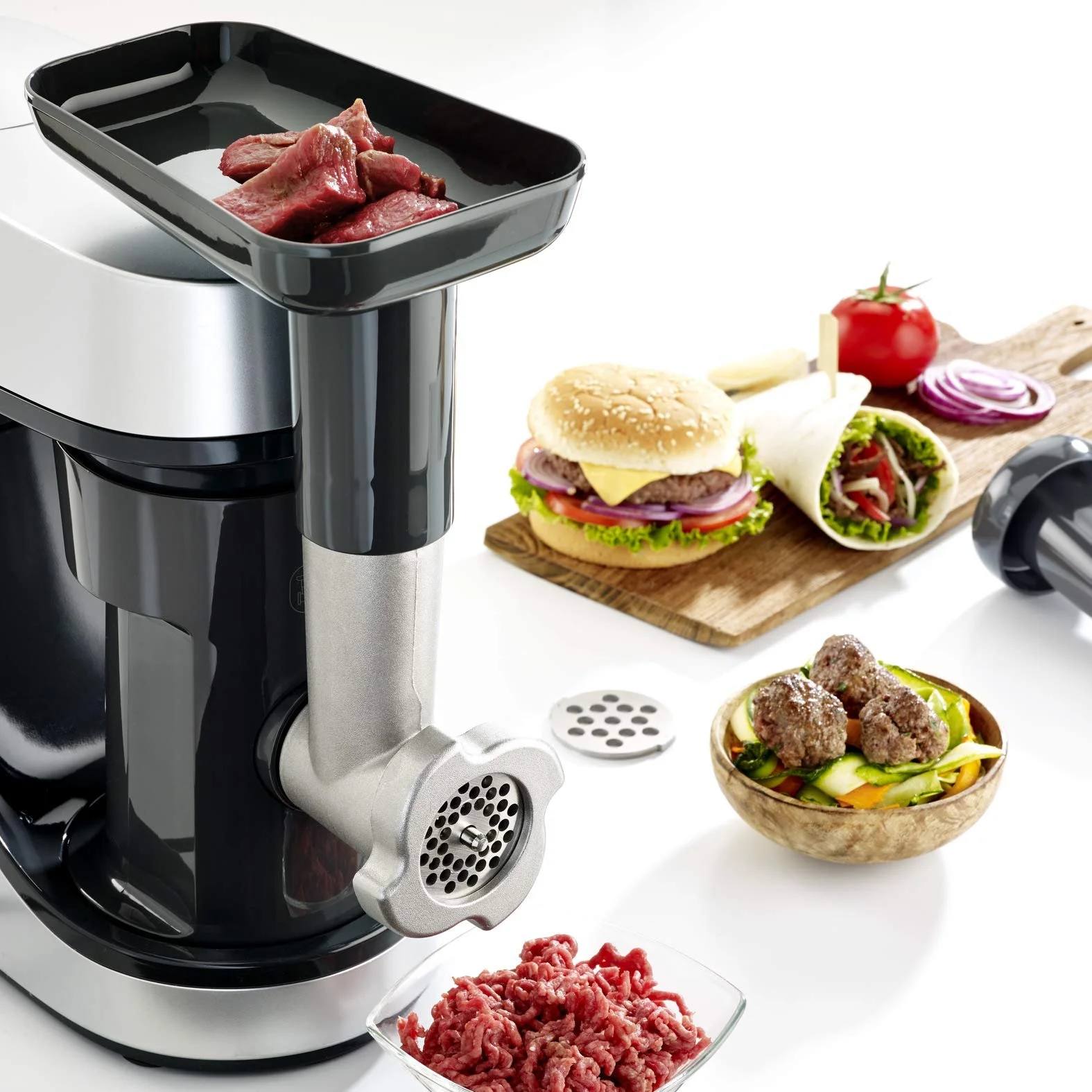 Набір аксесуарів для м'ясорубки Moulinex Masterchef Gourmet XF631BB1, фото №4 Набір аксесуарів для м'ясорубки Moulinex Masterchef Gourmet XF631BB1, фото №4