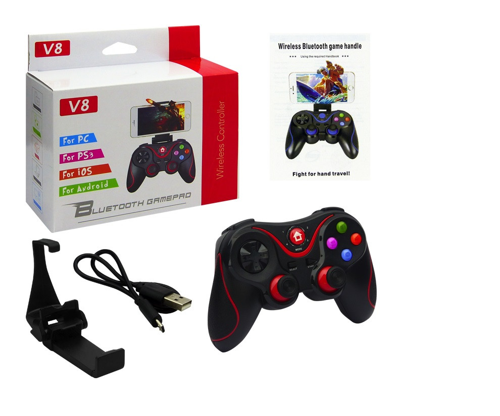 Геймпад беспроводной  для смартфонов RIAS V8 Bluetooth Black 4_00336, фото №4