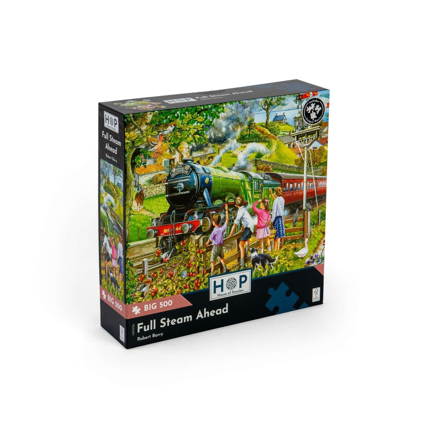 Пазл The House of Puzzles Full Steam Ahead 500 элементов Large Pieces, фото №1