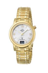 Часы Кварцевые Женские Master Time MTLA-10313-12M Аналоговые Цифровые Золотые - Фото 1