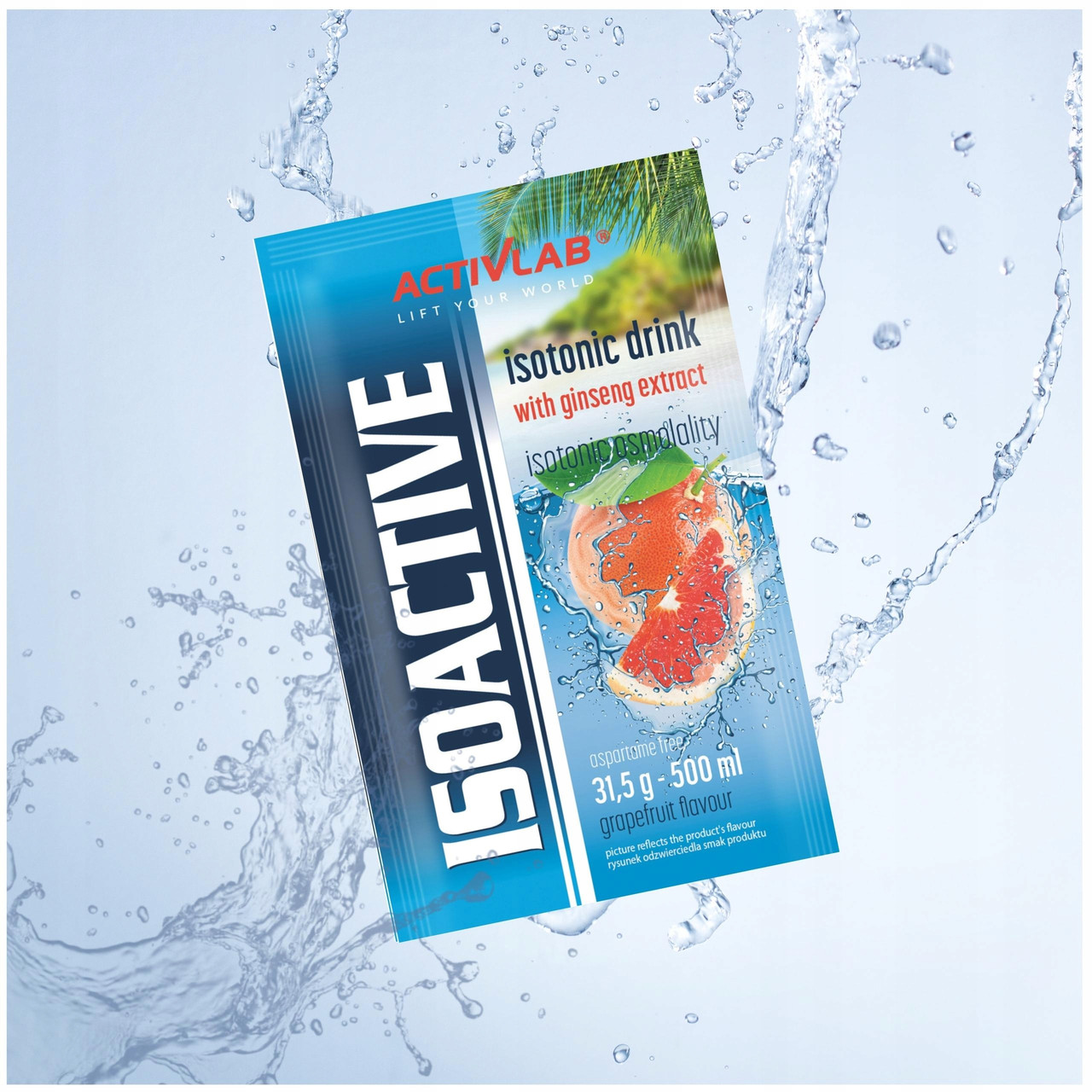 Изотонический напиток Iso Active 31,5g 1 sachet Grapefruit, фото №1