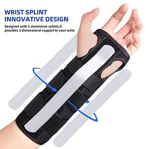 Шина на запястье Carpal Tunnel Splint Регулируемая Компрессионная Правая/Левая synthetic.ua - Фото 1