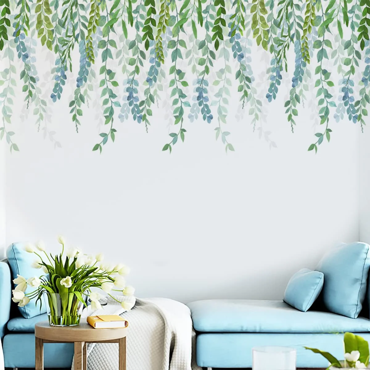Наклейка для стін Hanging Vine Green Plants Vine Leaves ПВХ, фото №2