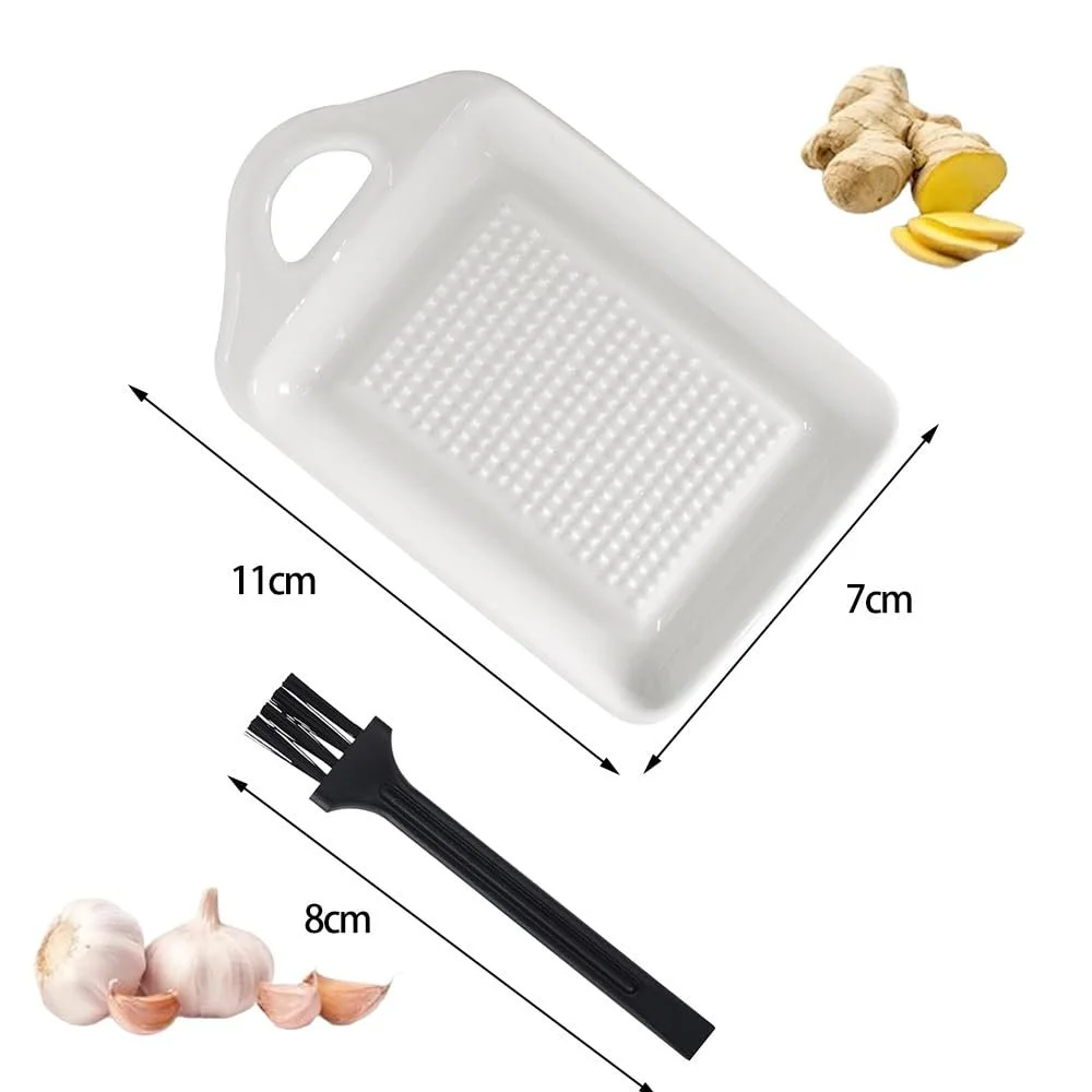 Терка керамічна Wasa для імбиру, часнику, цибулі, квадратна, біла, фото №7