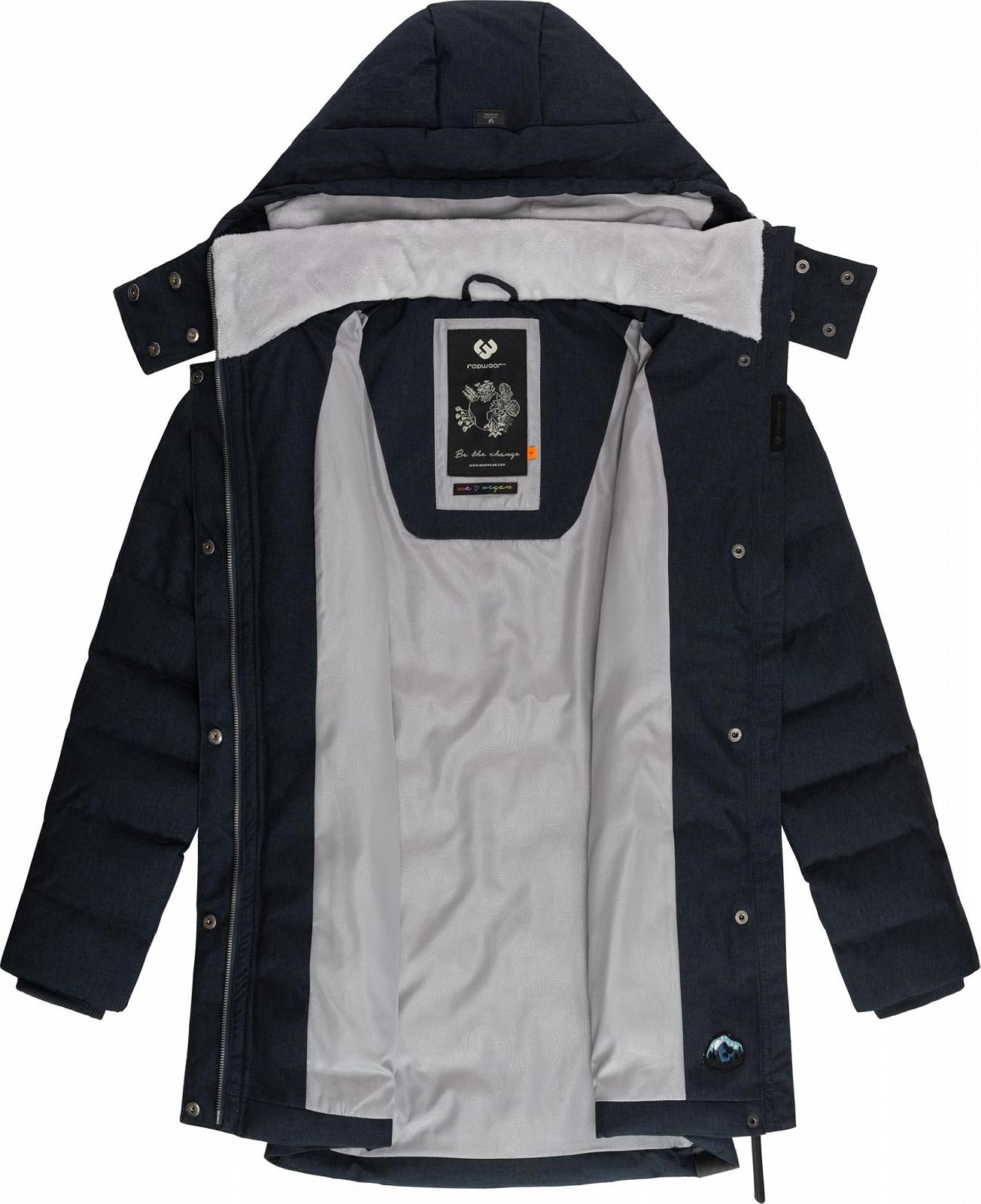 Водонепроникне зимове пальто з капюшоном Ragwear Ashanta стьобане, фото №5