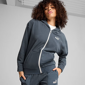 Джемпер ESS ELEVATED Full-Zip Hoodie 68531525 Puma Темно-сірий L - Фото 1