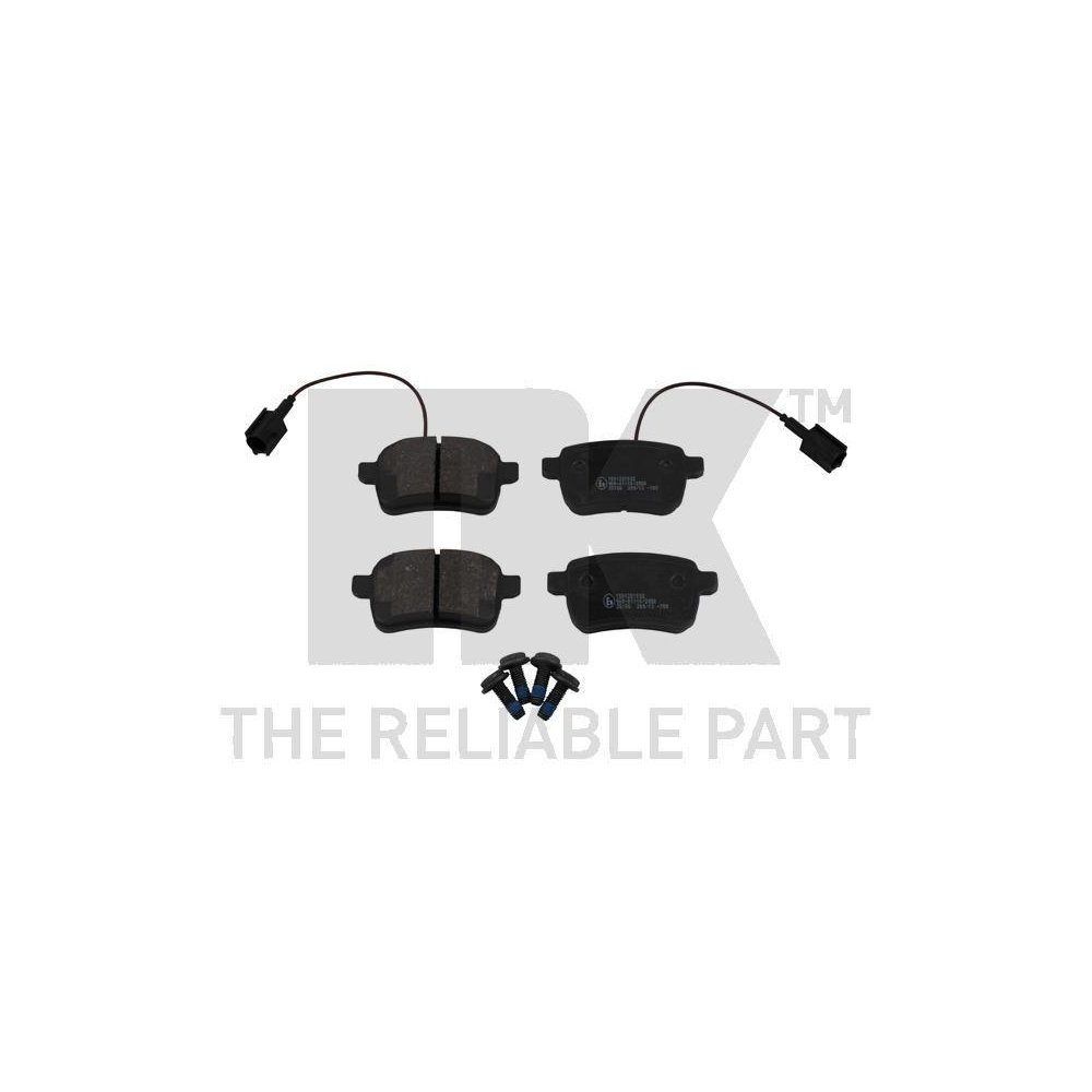 Комплект гальмівних колодок, дискове гальмо NK 221032 для ALFA ROMEO задня вісь, фото №1 Комплект гальмівних колодок, дискове гальмо NK 221032 для ALFA ROMEO задня вісь, фото №1