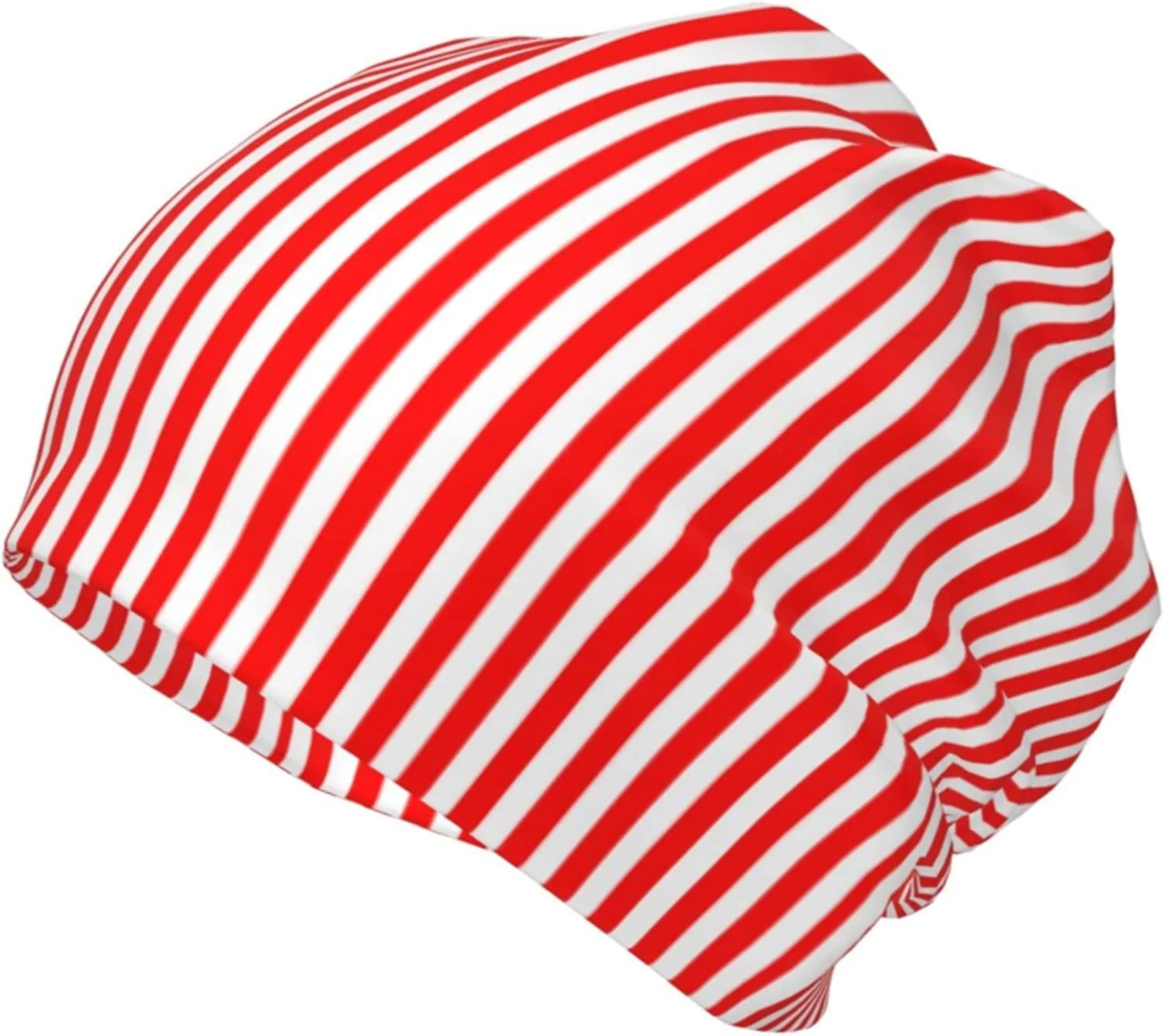 Шапка LOUJIN В'язана в червоно-білу вертикальну смужку для хлопчиків, для підлітків, One Size, фото №1