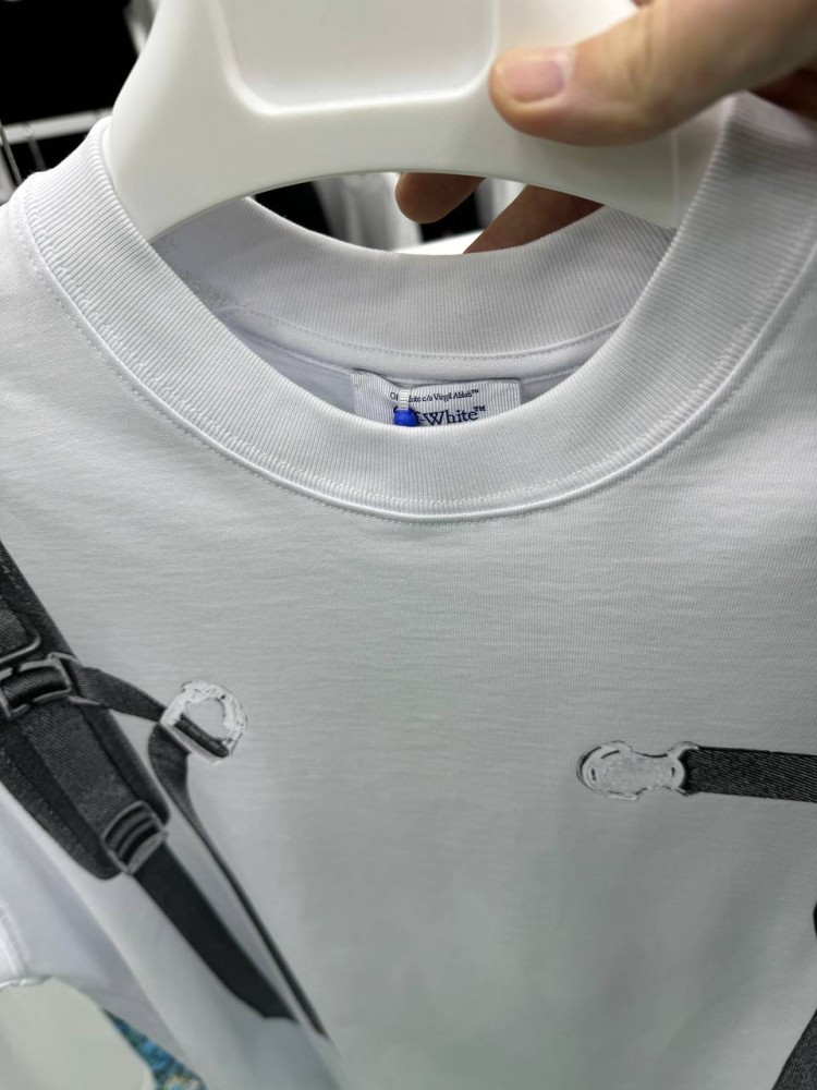Футболка белая Off White Backpack f645, фото №5