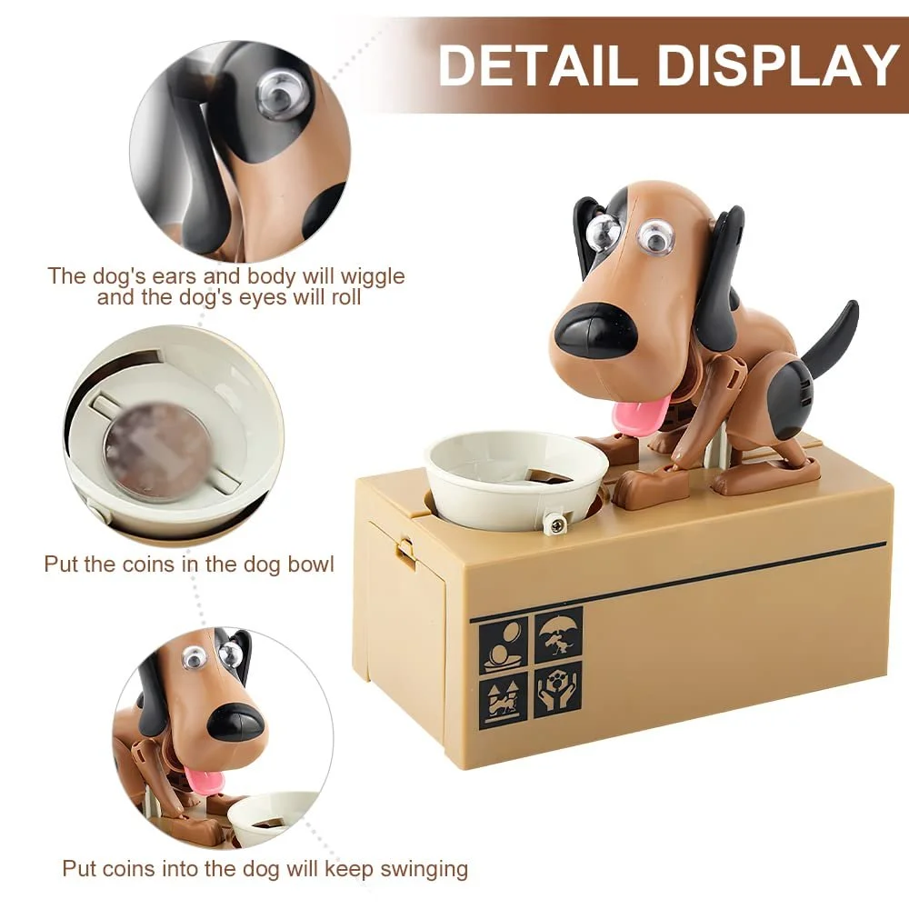 Скарбничка LUFEIS Голодний собака, фото №3