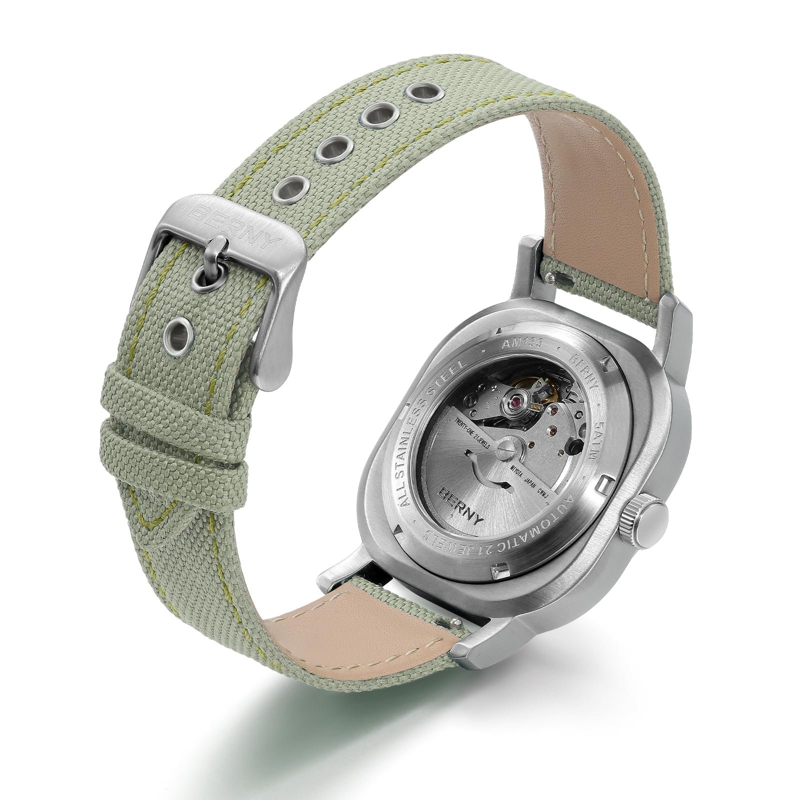 Механические часы BERNY Женские автоматические наручные часы Водонепроницаемые Роскошные часы Аналоговые Кварцевые часы из нержавеющей стали Sunray Dial, фото №4 Механические часы BERNY Женские автоматические наручные часы Водонепроницаемые Роскошные часы Аналоговые Кварцевые часы из нержавеющей стали Sunray Dial, фото №4