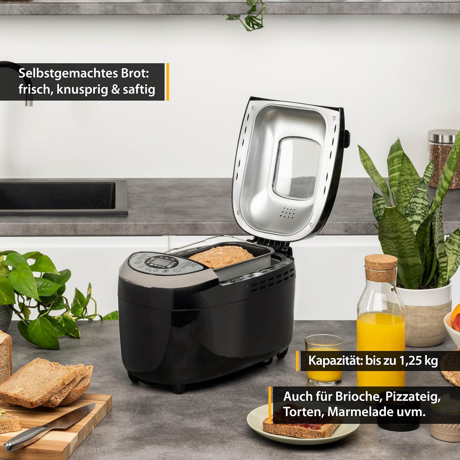 Хлебопечка TZS Первый Австрия с 12 автоматическими программами, вместимость 700 г / 1000 г / 1250 г, таймер, регулируемые уровни подрумянивания и функция поддержания тепла - 850 Вт, фото №3