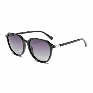 Круглые очки QVKUUT Trendy Classic Polarised для мужчин и женщин, сверхлегкие, с защитой от ультрафиолета. - Фото 1