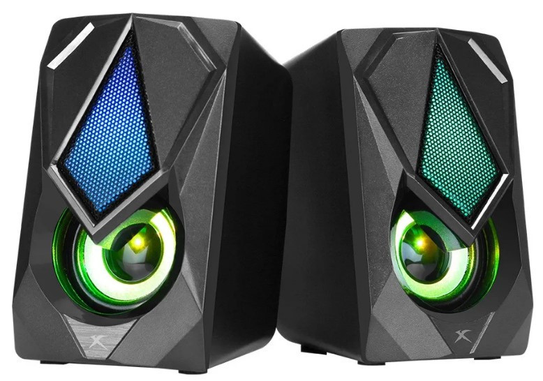 Комп'ютерні колони XTRIKE ME RGB Backlight SK-402 з підсветкою Чорний 120х72х82 мм МБ МС, фото №3