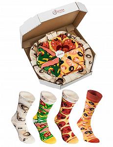 Шкарпетки Unisex Rainbow Socks Pizza Box Seafood Pepperoni Italian - 4 пари - Фото 1