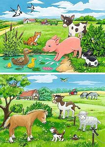 Пазл Ravensburger 07582 9 Baby Animals on The Farm 24 элемента synthetic.ua - Фото 1