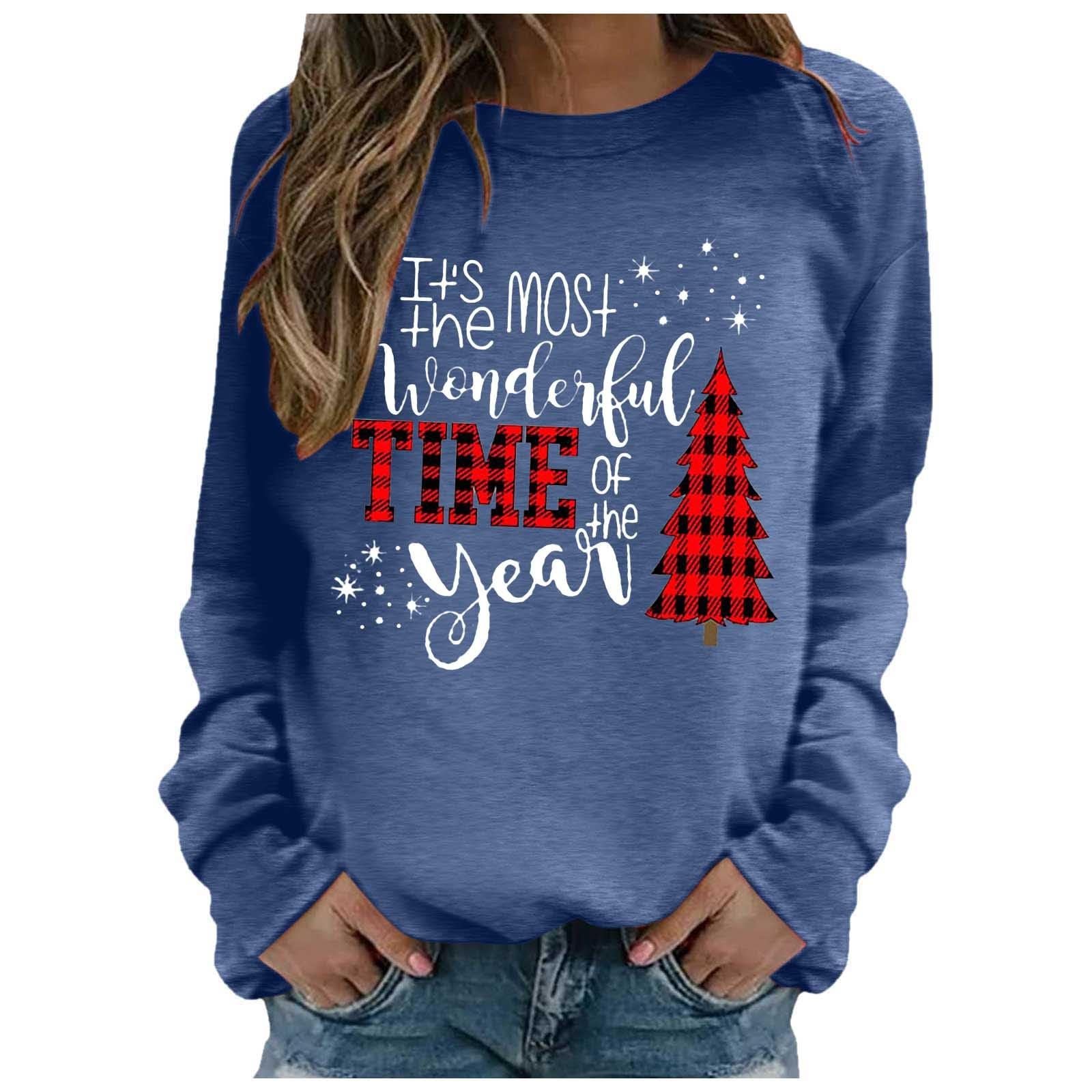 Різдвяний світшот Жіночий з круглим вирізом і довгими рукавами, фото №1 Різдвяний світшот Жіночий з круглим вирізом і довгими рукавами, фото №1