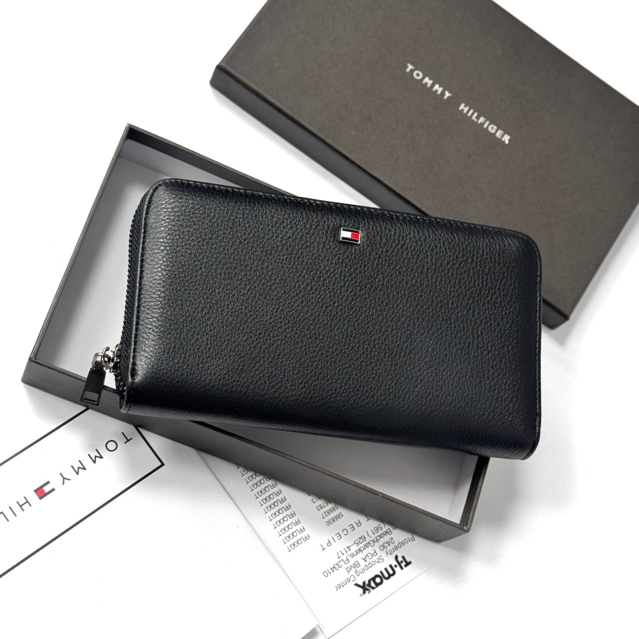 Мужской кошелек клатч на молнии из натуральной кожи Tommy Hilfiger, фото №7 Мужской кошелек клатч на молнии из натуральной кожи Tommy Hilfiger, фото №7