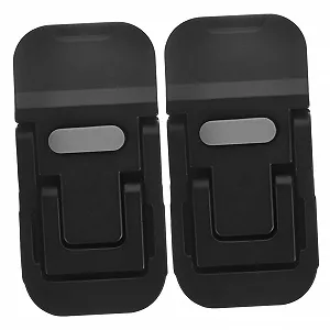 Подставка для ноутбука складная 2 шт. Противоскользящие ножки Эргономичная подставка для ноутбука для стабильной поддержки и охлаждения Черный - Фото 1