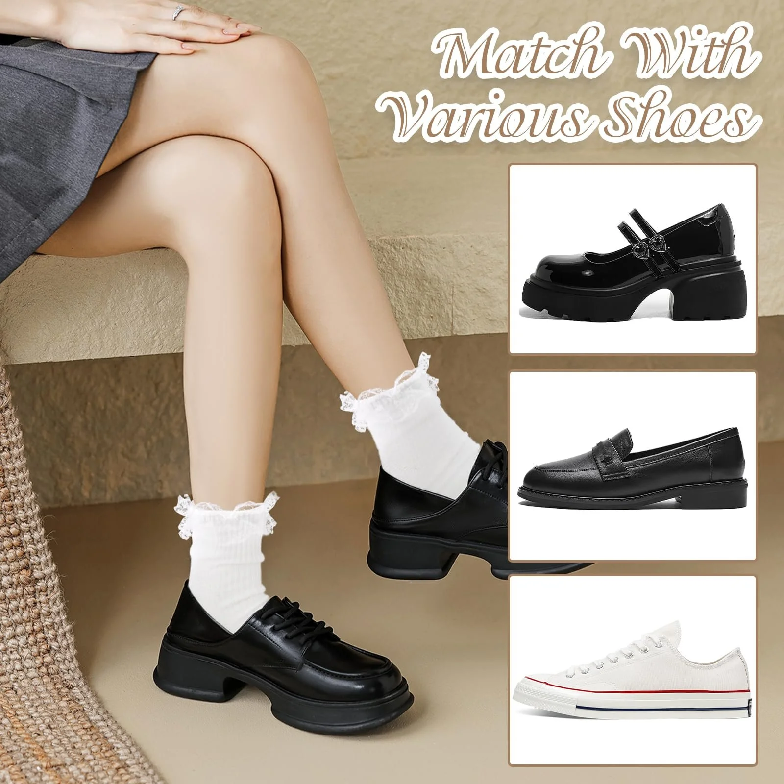 Жіночі шкарпетки VEGCOO 6 пар, фото №5 Жіночі шкарпетки VEGCOO 6 пар, фото №5