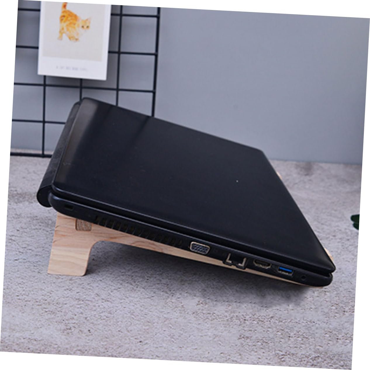 Підставка для ноутбука Деревʼяна Регульована по висоті з протиковзкими накладками Компактний дизайн, фото №4 Підставка для ноутбука Деревʼяна Регульована по висоті з протиковзкими накладками Компактний дизайн, фото №4