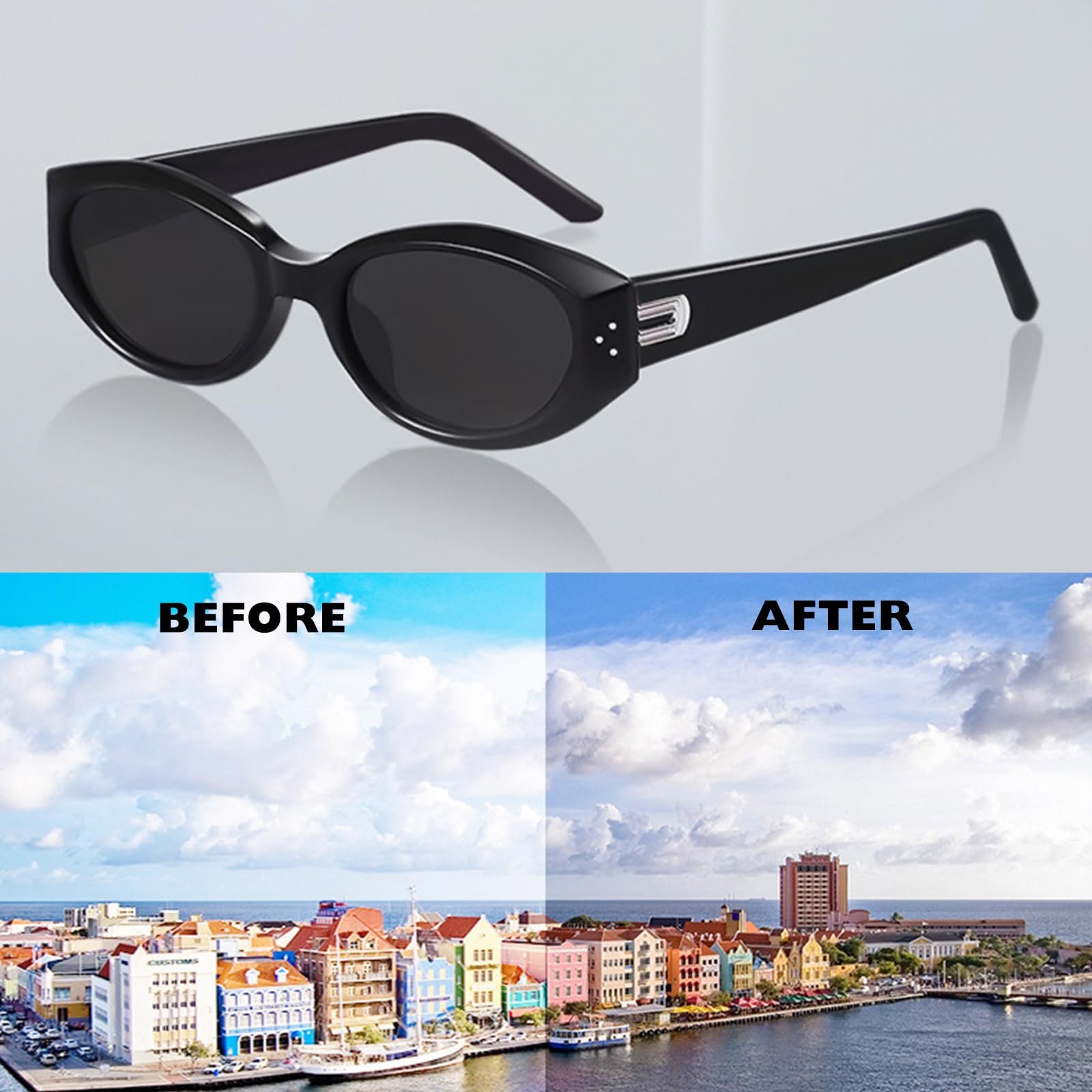 Сонцезахисні Окуляри Котяче Око KASESSS 3 Штуки, фото №5