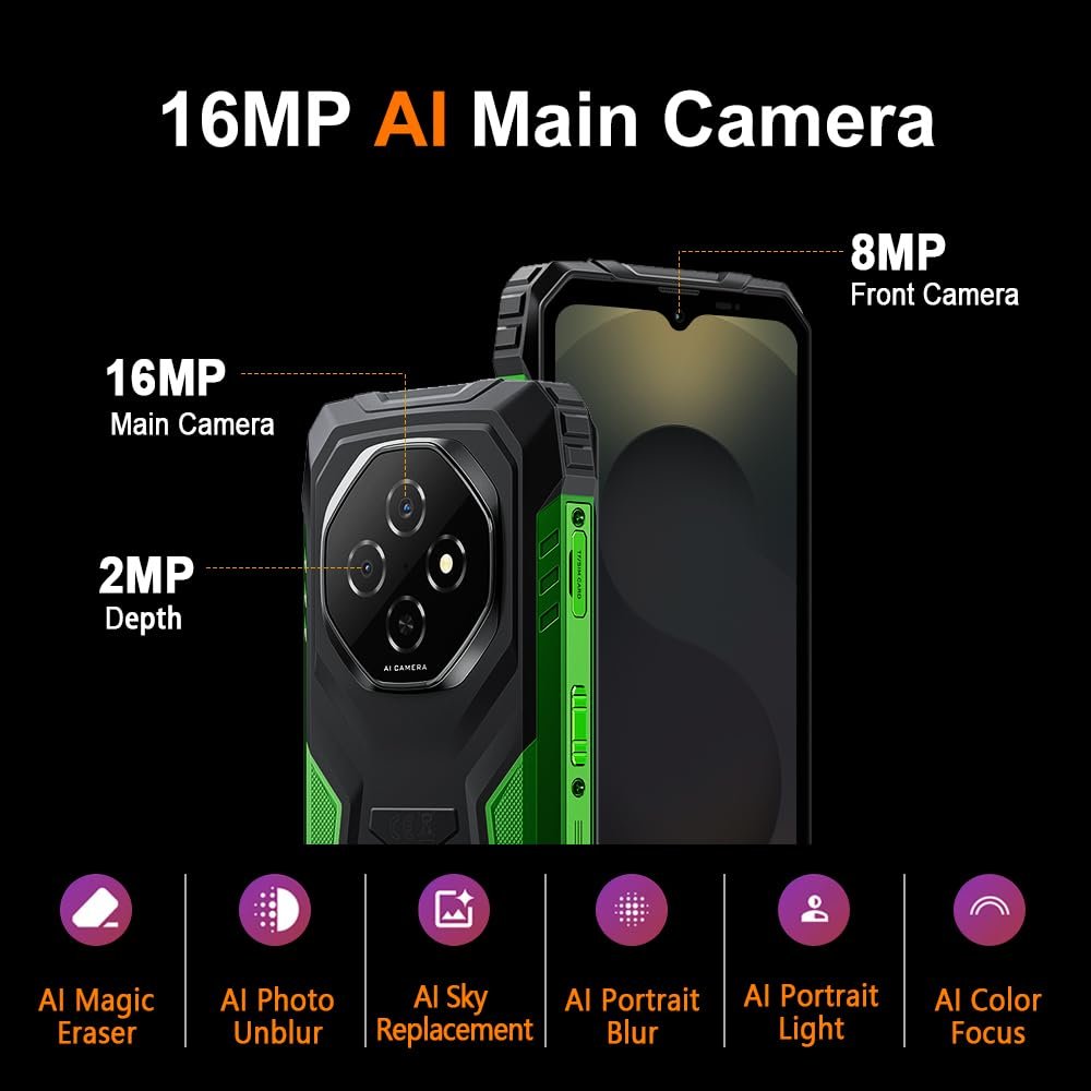 Смартфон Blackview Fort 1 18/256GB 10000 мАч 6.56" Чёрный, фото №6