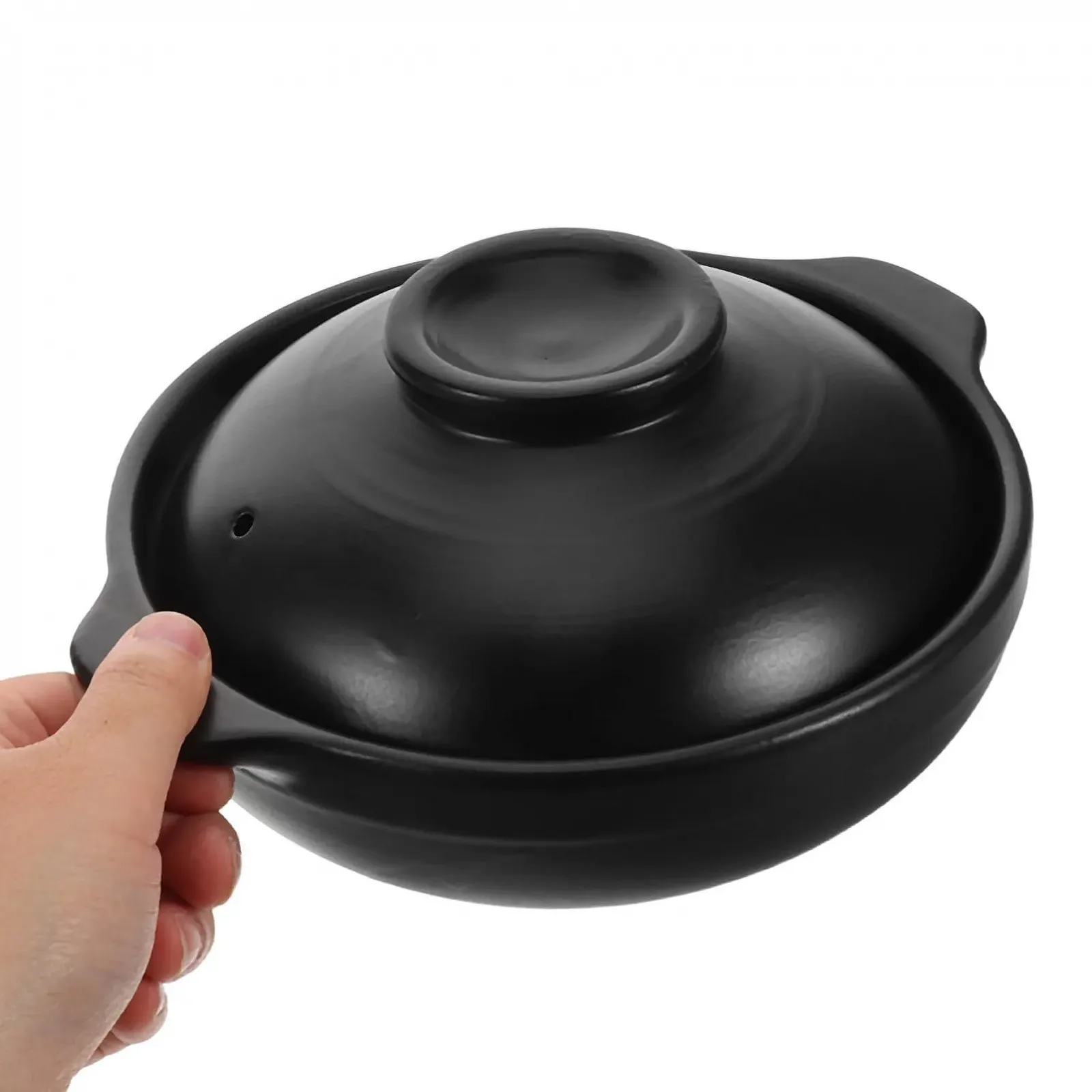 Каструля Sosoport глиняна китайська з кришкою термостійка, фото №4