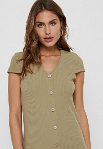 Сукня ONLNELLA S/S DRESS JRS 15202197 Toasted Coconut ONLY Бежевий M synthetic.ua - Фото 1