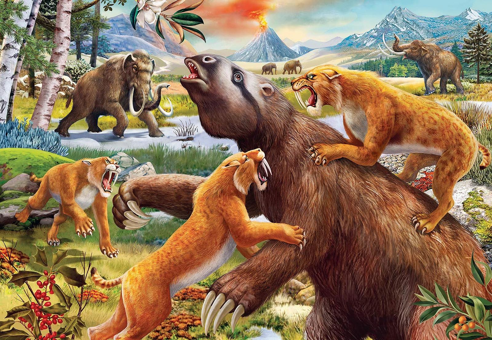 Детский пазл Ravensburger Wild Prehistoric Animals 05179 2 x 24 элемента, фото №2 Детский пазл Ravensburger Wild Prehistoric Animals 05179 2 x 24 элемента, фото №2