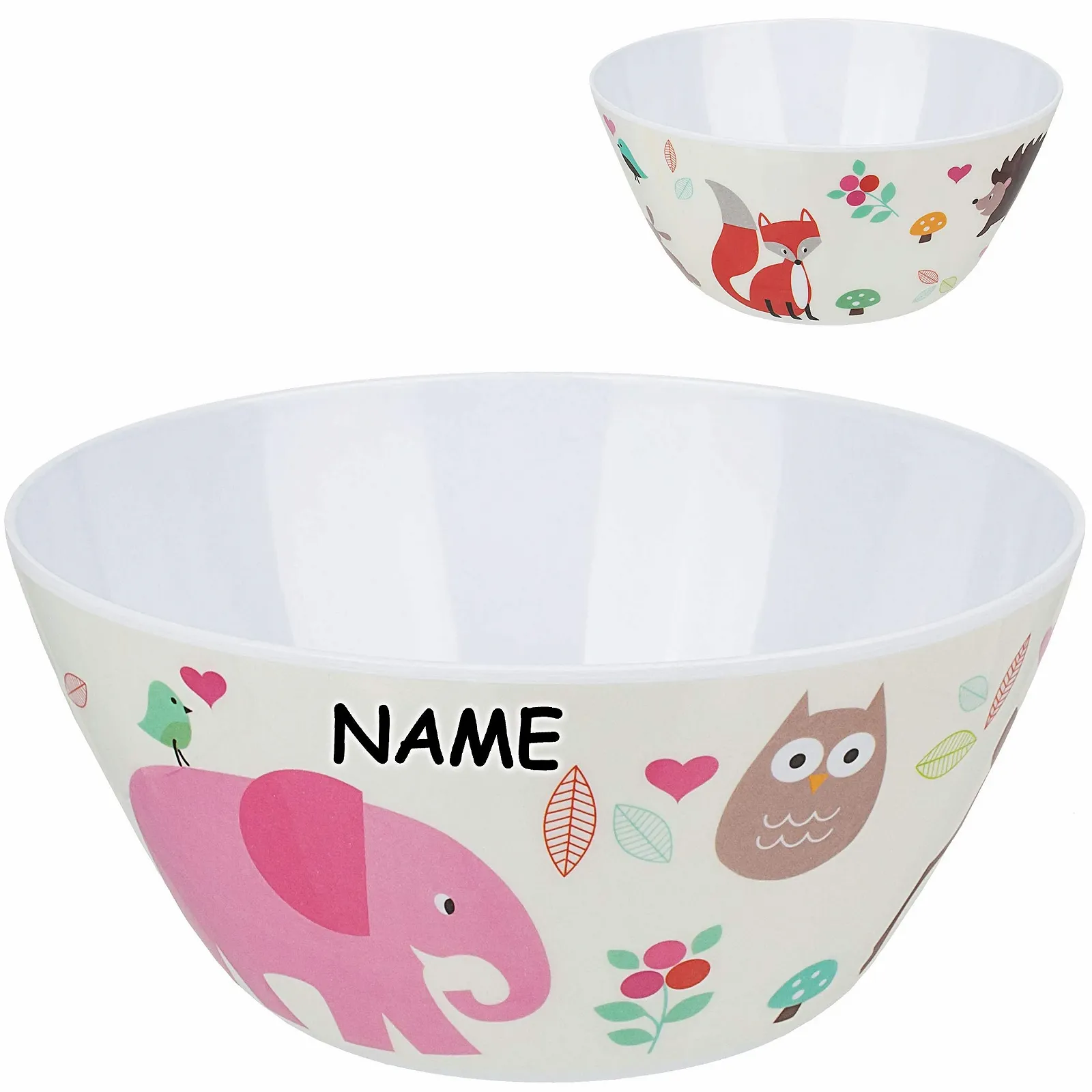 Тарелка alles-meine.de Лесные животные и животные зоопарка Слоненок, Олень, Сова 650 мл, фото №3 Тарелка alles-meine.de Лесные животные и животные зоопарка Слоненок, Олень, Сова 650 мл, фото №3