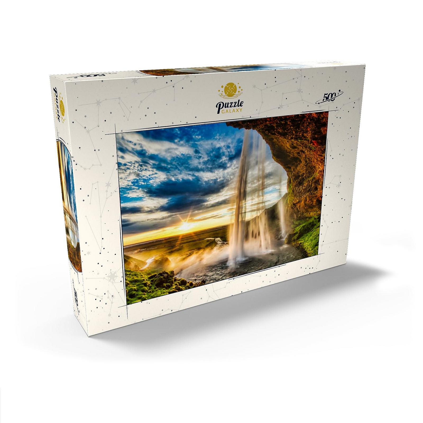 Пазл MyPuzzle Special Collection Seljalandsfoss Waterfall at Sunset, Iceland Premium 500 деталей, фото №2