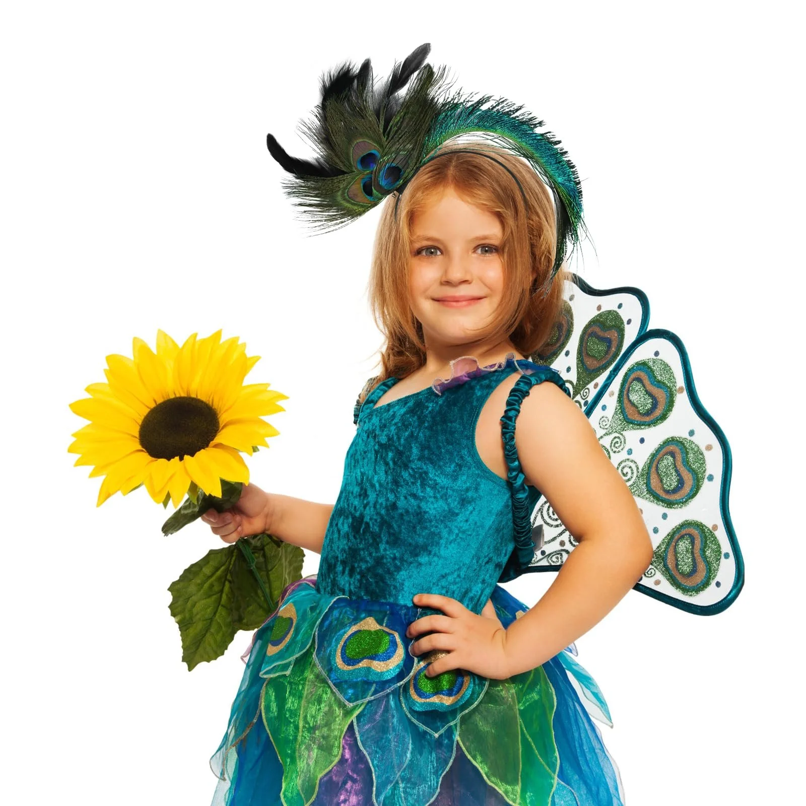 Обруч Перья павлина, фото №6