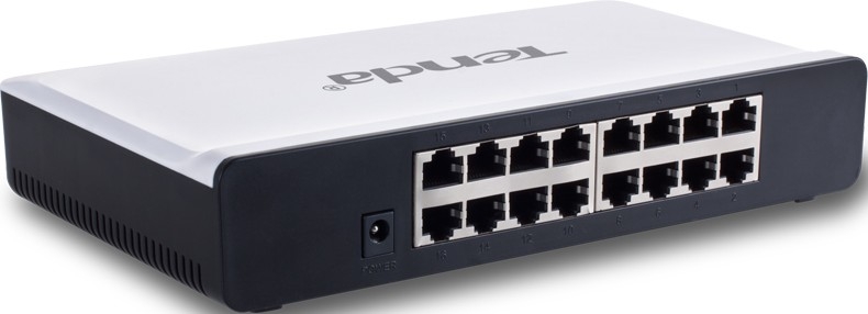 Коммутатор Tenda S16 16-port 10-100 desktop case, фото №2