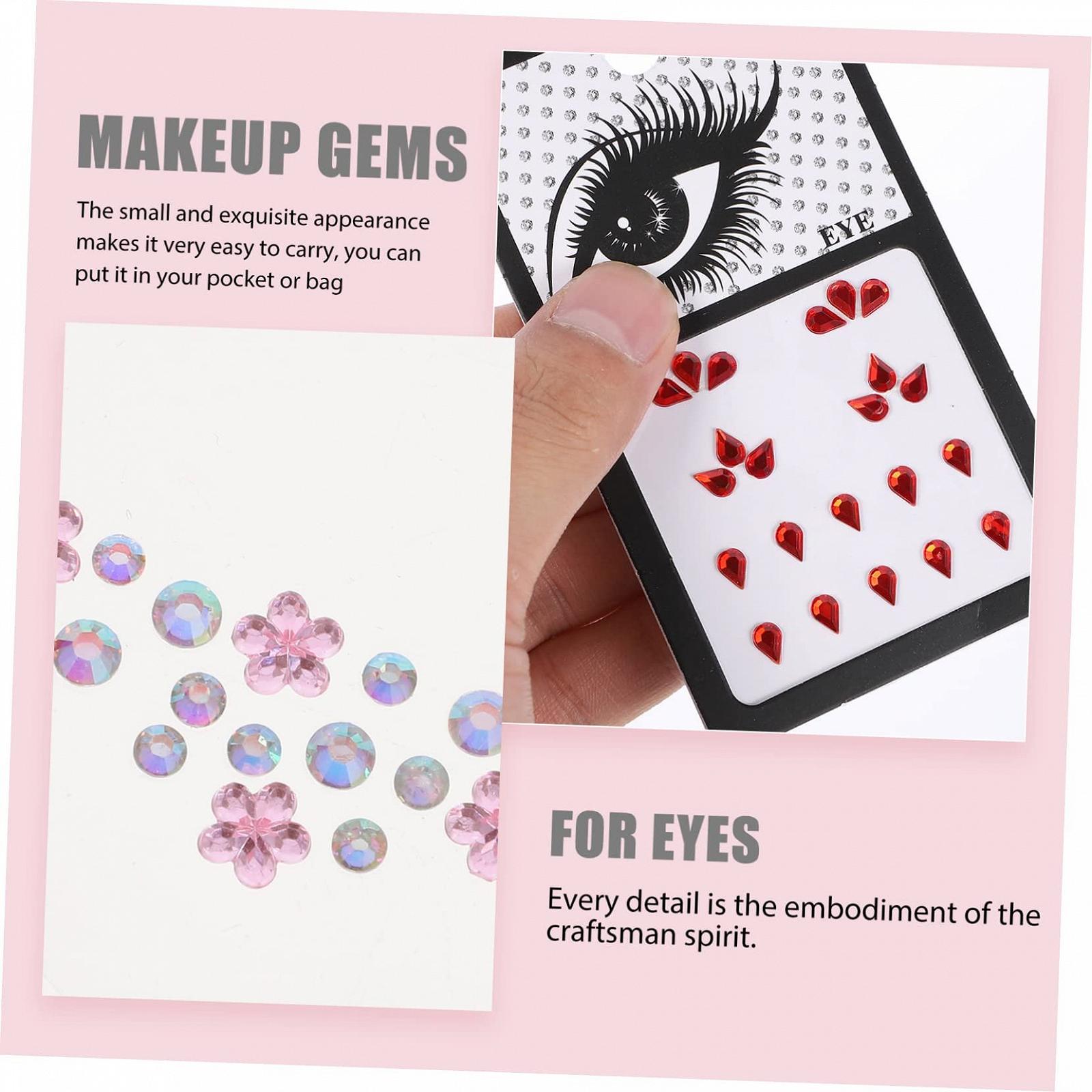 Стразы для ногтей Healeved 20 листов, самоклеящиеся, разных цветов, фото №5