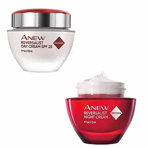 Набір кремів для обличчя Avon Anew Reversalist з Protinol Денний SPF 25 та Нічний 50 мл кожен 40+ - Фото 1