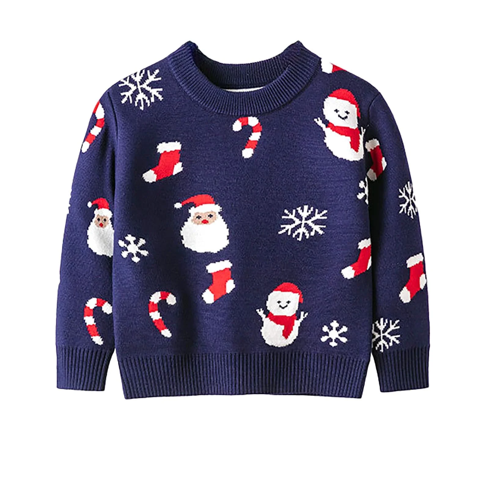Джемпер детский зимний Generisch Рождественский Толстый С круглым вырезом, фото №1