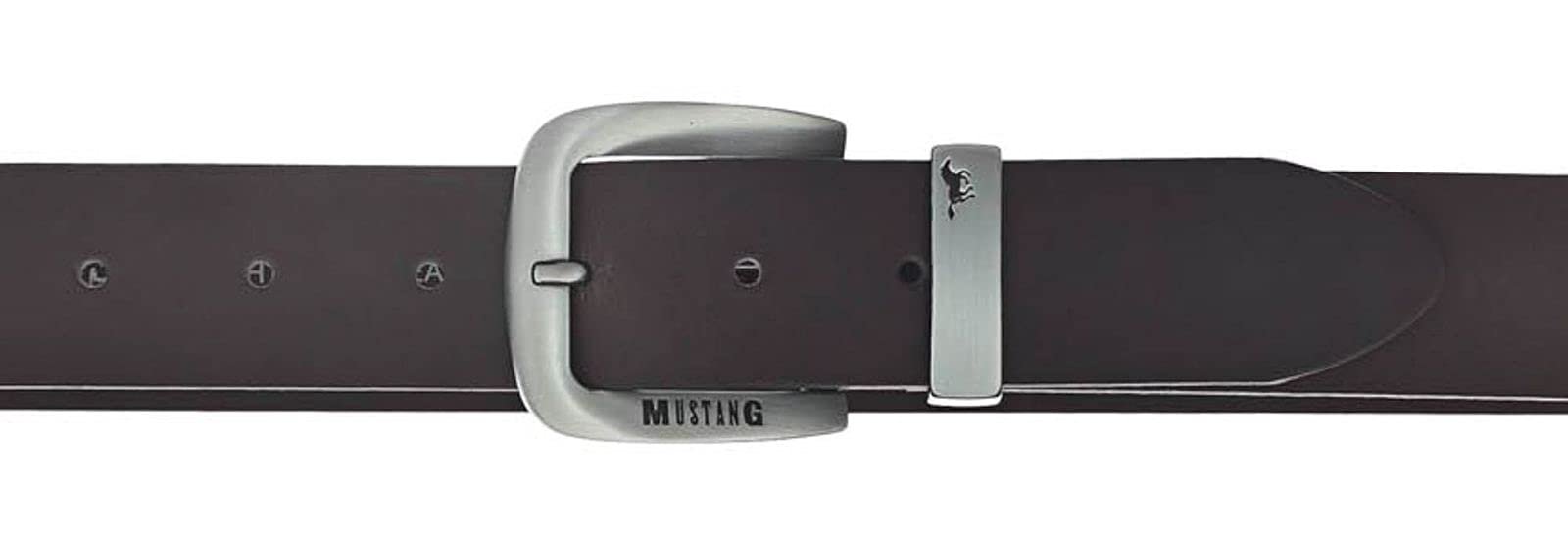 Ремінь MUSTANG Шкіряний 3.5 W125 Темно-коричневий, коричневий, фото №2