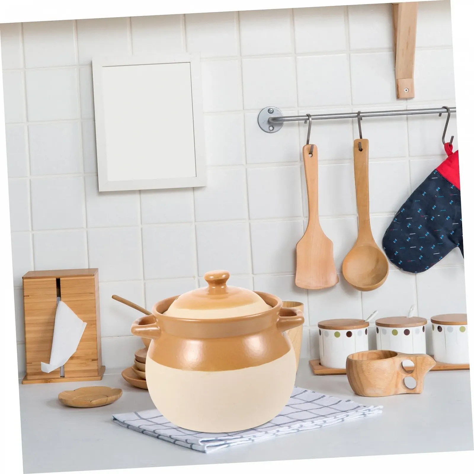 Кастрюля IMIKEYA Винтажная Керамическая, фото №4