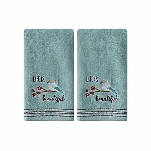 Набір рушників SKL Home Life is Beautiful Aqua 2-Piece Towel Set 100% бавовна - Фото 1