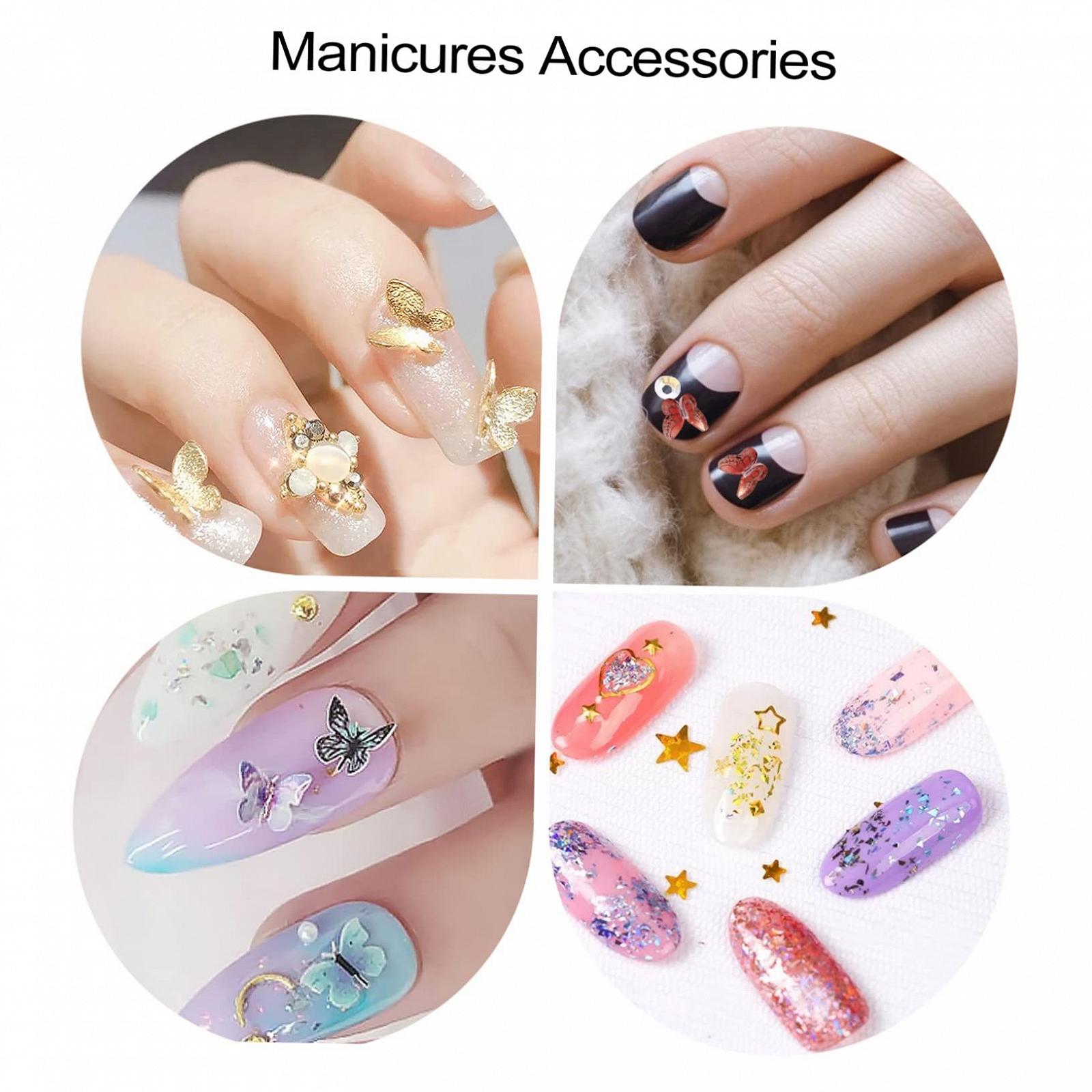 Аксесуари для нігтів Метелики Метал Смола DIY для манікюру, фото №6